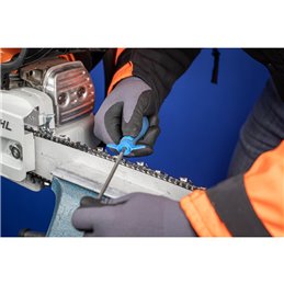 PFERD  Zestaw ergonomicznych uchwytów FH1 z przymiarami kątowymi 25/30–30/35° do pilników do łańcuchów pił Ø4,0–5,5 mm