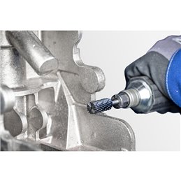 PFERD  Wysokowydajny trzpień frezarski ze stopów twardych ALLROUND kształt walcowy ZYAS czołowy Ø 12 x 25 mm, trzonek Ø 6 mm HIC