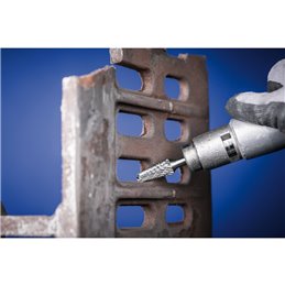 PFERD  Wysokowydajny trzpień frezarski ze stopów twardych ALLROUND, kształt stożkowy KEL, ø 12 x 25 mm, ø trzpienia 6 mm, HICOAT