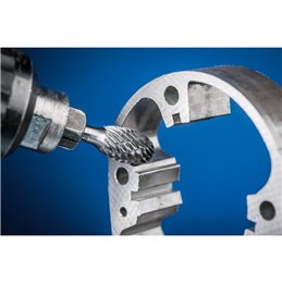 PFERD  Wysokowydajny trzpień frezarski ze stopów twardych ALLROUND kształt kropli TRE Ø 10 x 16 mm, trzonek Ø 6 mm HICOAT uniwer