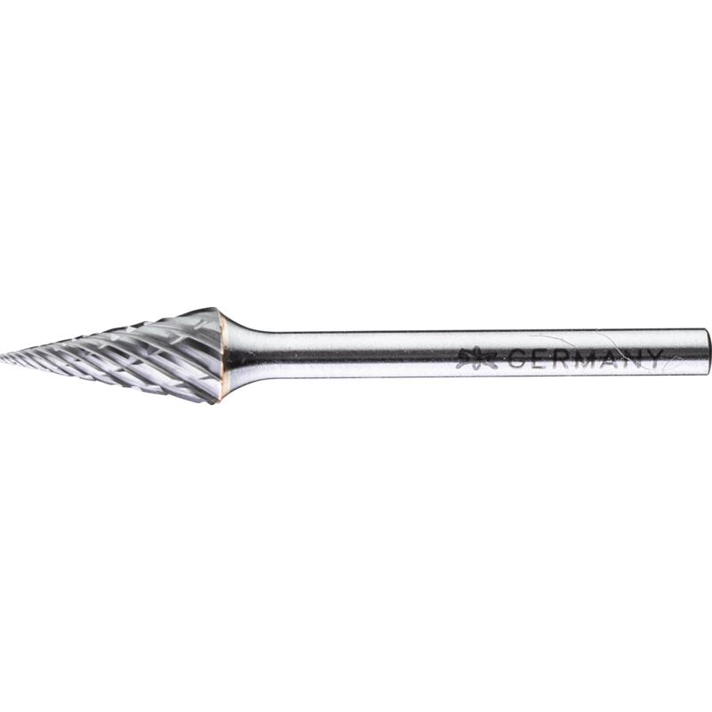 PFERD  Wysokowyd. trzp. frezarski ze stopów twardych ALLROUND kształt ostrostożkowy SKM Ø 06x13 mm, trzonek Ø3 mm uniwersalny do