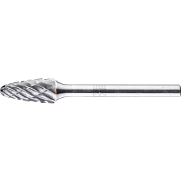 PFERD  Wysokowyd. trzp. frezarski ze stopów twardych ALLROUND kształt stożkowy RBF Ø 06 x 13 mm, trzonek Ø 3 mm uniwersalny do o