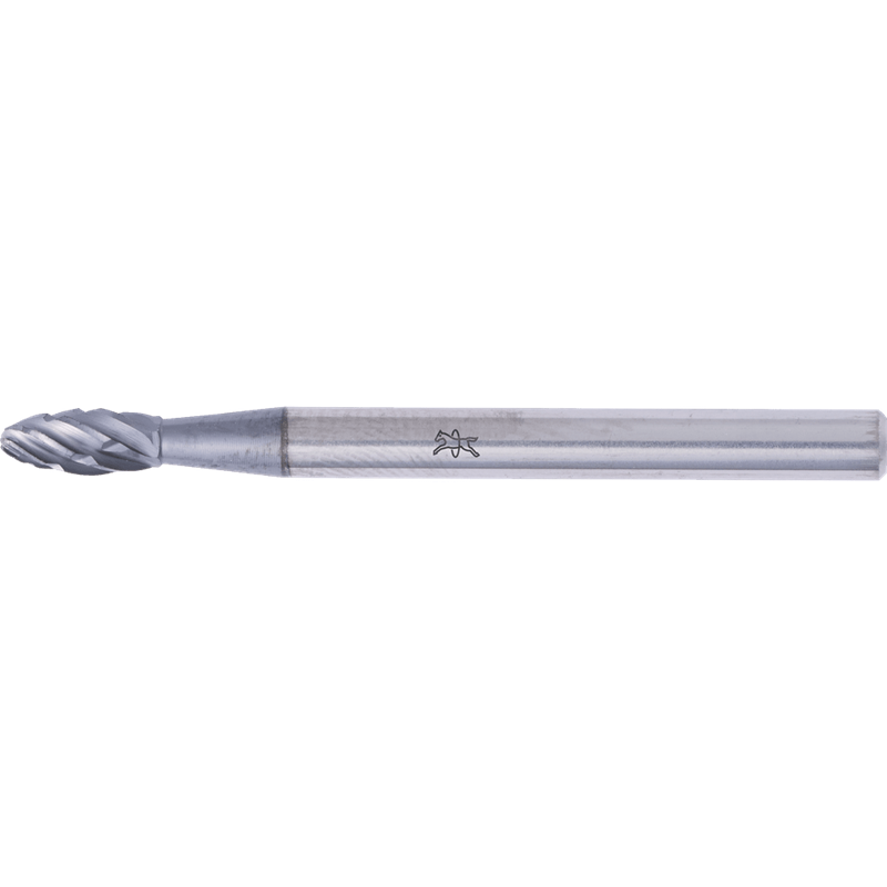 PFERD  Wysokowydajny trzpień frezarski ze stopów twardych ALLROUND, kształt płomienia B, Ø 3 x 7 mm, Ø trzonka 3 mm, powłoka HIC