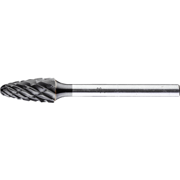 PFERD  Wysokowydajny trzpień frezarski ze stopów twardych ALLROUND, kształt drzewa RBF, Ø 6 x 13 mm, Ø trzonka 3 mm, powłoka HIC