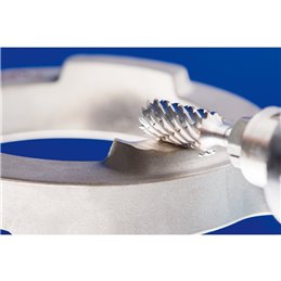 PFERD  Wysokowydajny trzpień frezarski ze stopów twardych STEEL, kształt walcowy ZYAS czołowy Ø 10 x 20 mm, trzonek Ø 6 mm HICOA