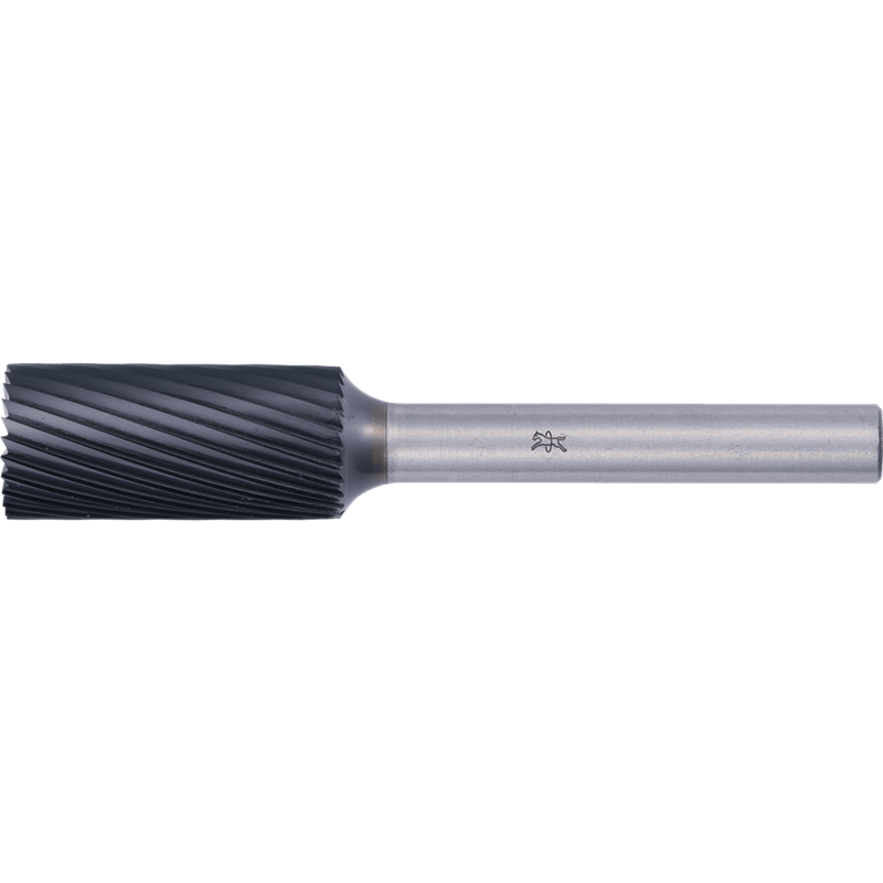 PFERD  Wysokow. trzpień frezarski ze stopów twardych walec ZYAS,z uzębieniem czołowym,Ø12x25mm,Øtrzonka 6mm Z3,powłoka HICOAT,un