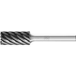 PFERD  Wysokowyd. trzp. frezarski ze stopów twardych INOX, kształt walcowy ZYAS z uzębieniem czołowym Ø 12x25 mm, trzonek Ø 6 mm