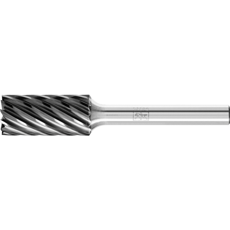 PFERD  Wysokowyd. trzp. frezarski ze stopów twardych INOX, kształt walcowy ZYAS z uzębieniem czołowym Ø 12x25 mm, trzonek Ø 6 mm