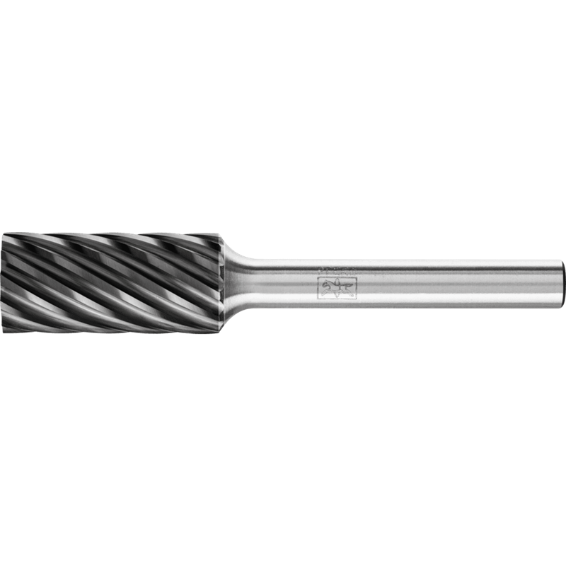 PFERD  Wysokowydajny trzpień frezarski ze stopów twardych INOX kształt walcowy ZYA Ø 12 x 25 mm trzpień Ø 6 mm HICOAT do stali n