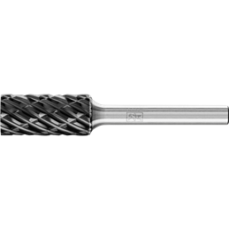 PFERD  Wysokowydajny trzpień frezarski ze stopów twardych STEEL walcowy ZYA Ø 12 x 25 mm trzpień Ø 6 mm HICOAT do stali