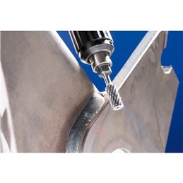 PFERD  Wysokowydajny trzpień frezarski ze stopów twardych STEEL walcowy ZYA Ø 12 x 25 mm trzpień Ø 6 mm HICOAT do stali