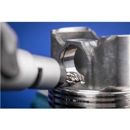 PFERD  Wysokowydajny trzpień frezarski ze stopów twardych STEEL kształt płomienia B Ø 12 x 30 mm trzpień Ø 6 mm HICOAT do stali