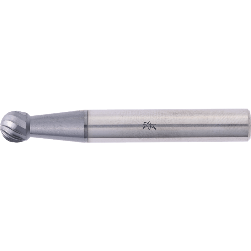 PFERD  Wysokowydajny trzpień frezarski ze stopów twardych, kształt kulisty KUD, Ø 6x5 mm, Ø trzonka 6 mm Z3, powłoka HICOAT, uni