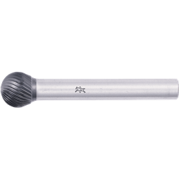 PFERD  Wysokowydajny trzpień frezarski ze stopów twardych, kształt kulisty KUD, Ø 10x9 mm, Ø trzonka 6 mm Z5, powłoka HICOAT, un