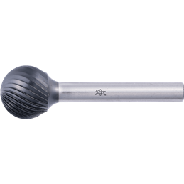 PFERD  Wysokowydajny trzpień frezarski ze stopów twardych, kształt kulisty KUD, Ø 16x14 mm, Ø trzonka 6mm Z3, powłoka HICOAT, un