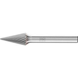 PFERD  Wysokow. trzpień frezarski ze stopów twardych, kształt ostrostożkowy SKM, Ø10x20mm, Øtrzonka 6mm Z3, powłoka HICOAT, uniw