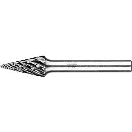 PFERD  Wysokowydajny trzpień frezarski ze stopów twardych STEEL kształt ostrostożkowy SKM Ø 10 x 20 mm trzpień Ø 6 mm HICOAT do 