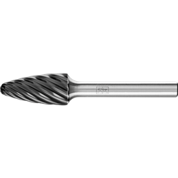 PFERD  Wysokowydajny trzpień frezarski ze stopów twardych INOX kształt drzewa RBF Ø 12 x 25 mm trzpień Ø 6 mm HICOAT do stali ni