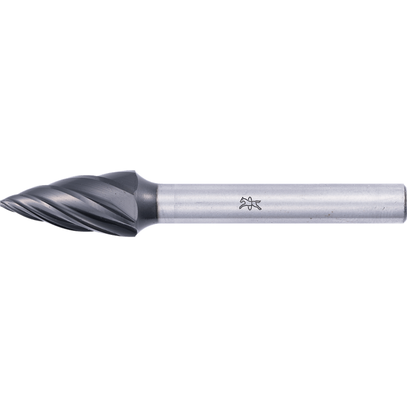 PFERD  Wysokow. trzpień frezarski ze stopów twardych ALU, ostrołuk SPG, Ø6x18mm, Øtrzonka 6mm, powłoka HICOAT, do aluminium / me