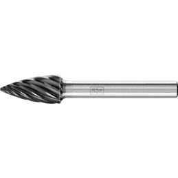 PFERD  Wysokowydajny trzpień frezarski ze stopów twardych INOX kształt pocisku SPG Ø 10 x 20 mm trzpień Ø 6 mm HICOAT do stali n