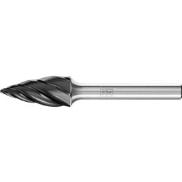 PFERD  Wysokowydajny trzpień frezarski ze stopów twardych ALU o kształcie pocisku SPG Ø 12 x 25 mm trzpień Ø 6 mm HICOAT do alum