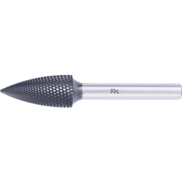 PFERD  Wysokowydajny trzpień frezarski ze stopów twardych MICRO, ostrołuk SPG, Ø 12x25 mm, Ø trzonka 6 mm, powłoka HICOAT, do ob