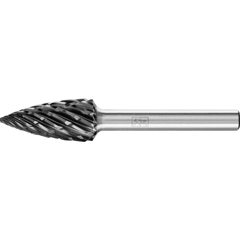 PFERD  Wysokowydajny trzpień frezarski ze stopów twardych STEEL kształt pocisku SPG Ø 12 x 25 mm trzpień Ø 6 mm HICOAT do stali