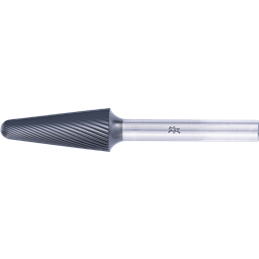 PFERD  Wysokowydajny trzpień frezarski ze stopów twardych, kształt stożkowy KEL, Ø12x30 mm, Øtrzonka 6mm Z5, powłoka HICOAT, uni