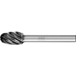 PFERD  Wysokowydajny trzpień frezarski ze stopów twardych INOX kształt kropli TRE Ø 10 x 16 mm trzpień Ø 6 mm HICOAT do stali ni