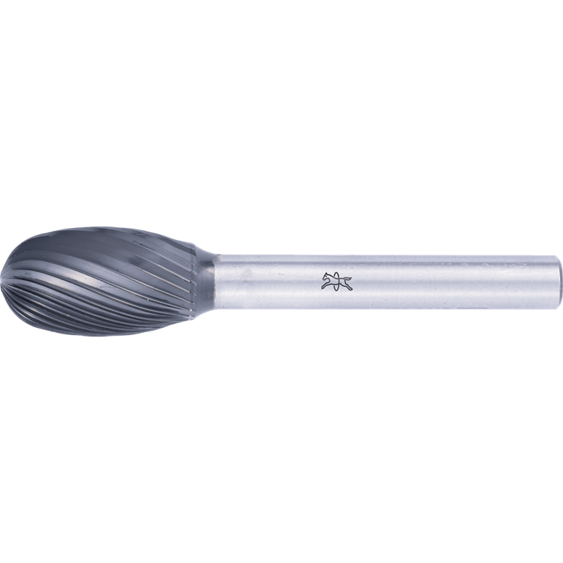 PFERD  Wysokowydajny trzpień frezarski ze stopów twardych, kształt kropli TRE Ø 12x20 mm, Ø trzonka 6 mm Z3, powłoka HICOAT, uni