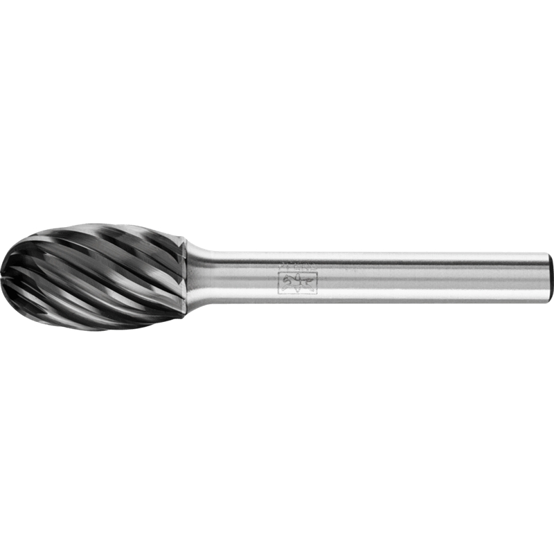 PFERD  Wysokowydajny trzpień frezarski ze stopów twardych INOX kształt kropli TRE Ø 12 x 20 mm trzpień Ø 6 mm HICOAT do stali ni