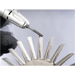 PFERD  Wysokow. trzpień frezarski ze stopów twardych MICRO,kształt kulisto-walcowy WRC,Ø3x13mm,Øtrz. 3mm,powłoka HICOAT,do obrób