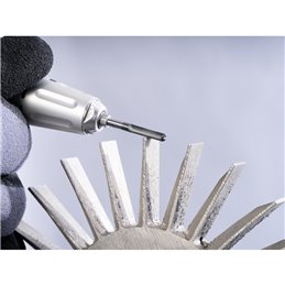 PFERD  Wysokow. trzpień frezarski ze stopów twardych MICRO,kształt kulisto-walcowy WRC,Ø3x13mm,Øtrz. 3mm,powłoka HICOAT,do obrób