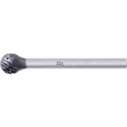 PFERD  Wysokowydajny trzpień frezarski ze stopów twardych kulisty KUD, Ø 6 x 5 mm, Ø trzonka 3 mm Z3P, powłoka HICOAT, do obróbk