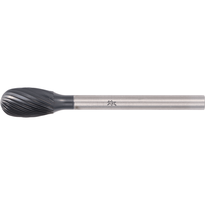 PFERD  Wysokowydajny trzpień frezarski ze stopów twardych, kształt kropli TRE Ø 6 x 10 mm, Ø trzonka 3 mm Z5, powłoka HICOAT, un