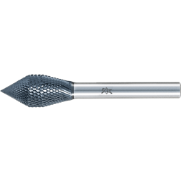 PFERD  Wysokowyd. trzp. frez. ze st. tw. MICRO KZW Ø12x25mm Ø trzpienia 6mm z powłoką HICOAT sp. kształt do fazowania i odgr. do