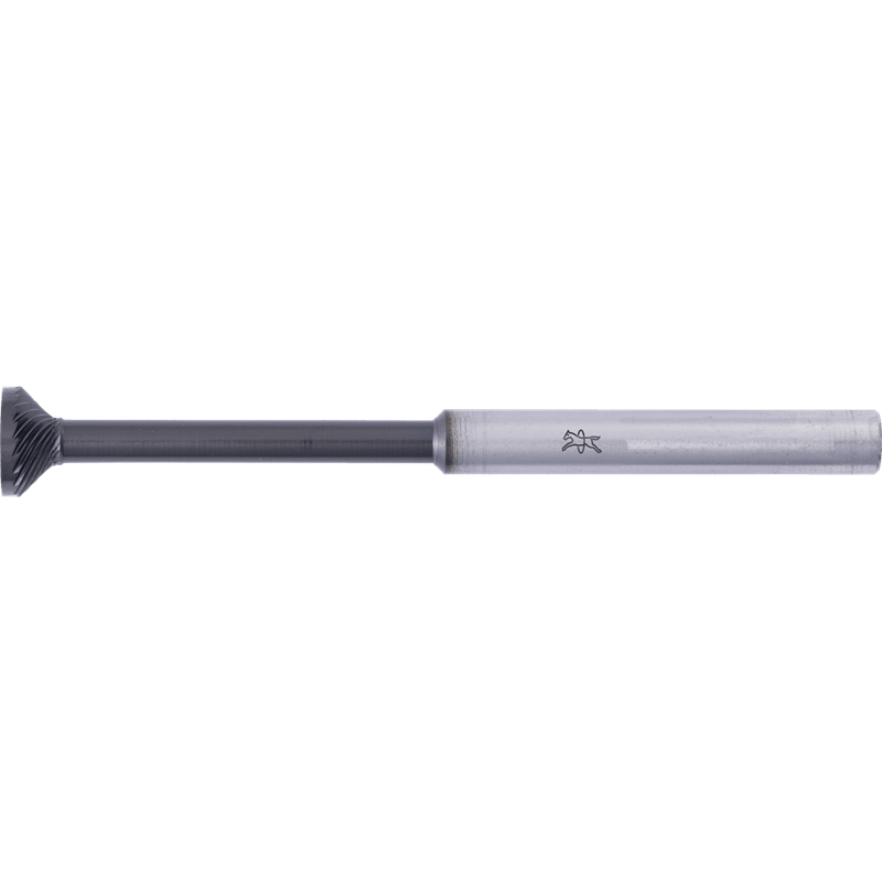 PFERD  Wysokow. trzp. frez. ze st. tw. z uzębieniem czołowym WKN 10x3mm Øtrzonka 6x75mm Z3, powłoka HICOAT, do fazow. i odgr. do