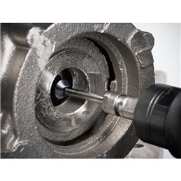 PFERD  Wysokow. trzp. frez. ze st. tw. KSK-WKN Ø16x15mm, Øtrzonka 6x75mm Z3, powłoka HICOAT, sp. kształt do fazowania i odgr. do