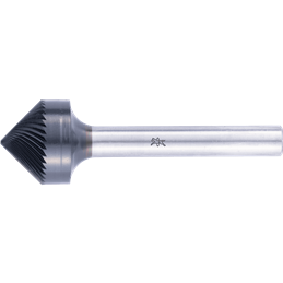 PFERD  Wysokow. trzp. frez. ze st. tw., kształt stożkowy KSK 16x8mm, Øtrzonka 6mm Z5, powłoka HICOAT, do fazowania i odgr. do st