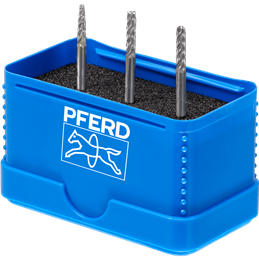 PFERD  Zestaw wysokowydajnych trzp. frezarskich 1403 ALLROUND ze stopów twardych 3-częściowy Ø 6mm, Ø trzp. 3mm, uniw. do obróbk