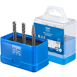 PFERD  Zestaw wysokowydajnych trzpieni frezarskich ze stopów twardych 1906 INOX 3-częściowy Ø 6 mm, trzonek Ø 6 mm, do stali nie