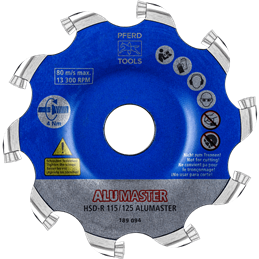 PFERD  Wysokowydajna tarcza frezarska ALUMASTER R Ø 115 mm do szlifierki kątowej do obróbki aluminium