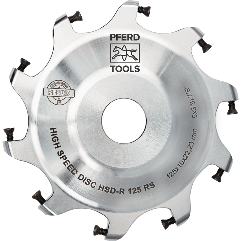 PFERD  Wysokowydajna tarcza frezarska ALUMASTER HSD-R Ø 125 mm do stosowania z robotami do obróbki aluminium z powłoką HICOAT
