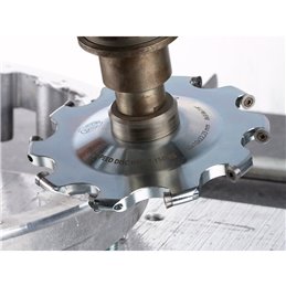 PFERD  Wysokowydajna tarcza frezarska ALUMASTER HSD-R Ø 150 mm do stosowania z robotami do obróbki aluminium z powłoką HICOAT