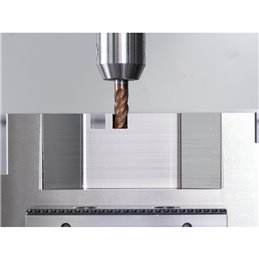 PFERD  Frez pełnowęg. Ø10mm, 4 krawędzie tnące, 2xDC, fazowanie 0,2mm 45°, z powłoką AlTiN / TiSiXN, trzpień HB, Performance, st