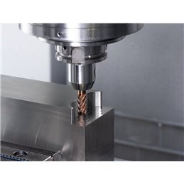 PFERD  Frez pełnowęg. Ø10mm 5 kraw. tnących, z łam. wiórów, 2xDC, promień 0,5mm, z powłoką AlTiN/TiSiXN, trzpień HB, Performance