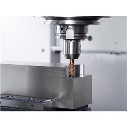 PFERD  Frez pełnowęg. Ø10mm 5 kraw. tnących, z łam. wiórów, 2xDC, promień 0,5mm, z powłoką AlTiN/TiSiXN, trzpień HB, Performance