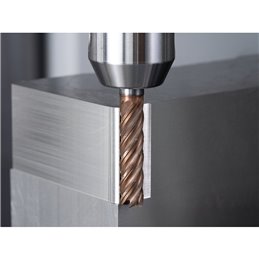 PFERD  Frez pełnowęg. Ø10mm 5 kraw. tnących, z łam. wiórów, 4xDC, promień 0,5mm, z powłoką AlTiN/TiSiXN, trzpień HB, Performance