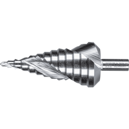 PFERD  Wiertło stopniowe HSS 13 stopni wiercenia Ø 4–39 mm 3-płaszczyznowy trzpień Ø 10 mm