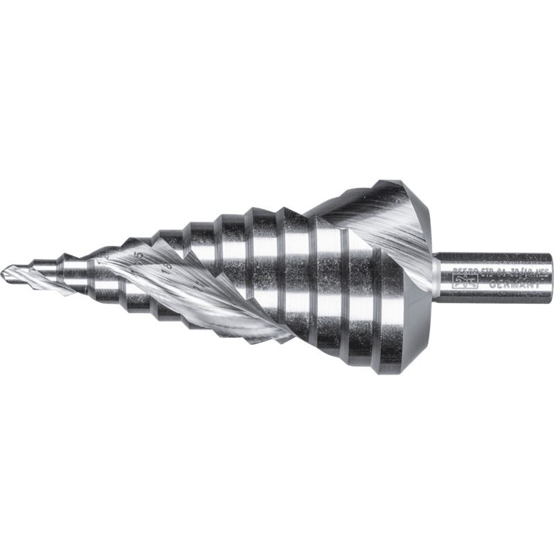 PFERD  Wiertło stopniowe HSS 13 stopni wiercenia Ø 4–39 mm 3-płaszczyznowy trzpień Ø 10 mm
